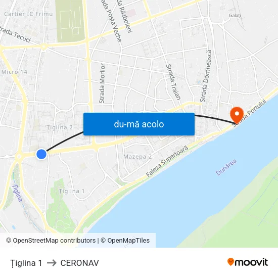 Harta de Țiglina 1 către CERONAV