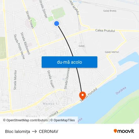 Harta de Bloc Ialomița către CERONAV