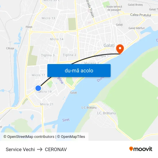 Harta de Service Vechi către CERONAV