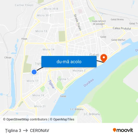 Harta de Țiglina 3 către CERONAV