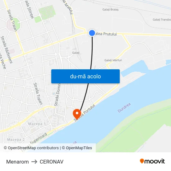 Harta de Menarom către CERONAV