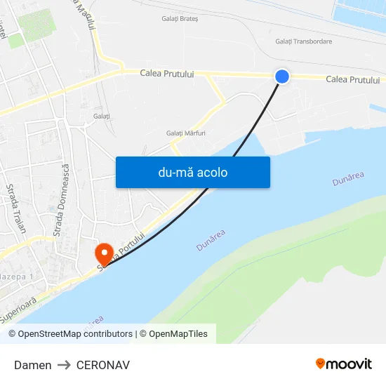 Harta de Damen către CERONAV