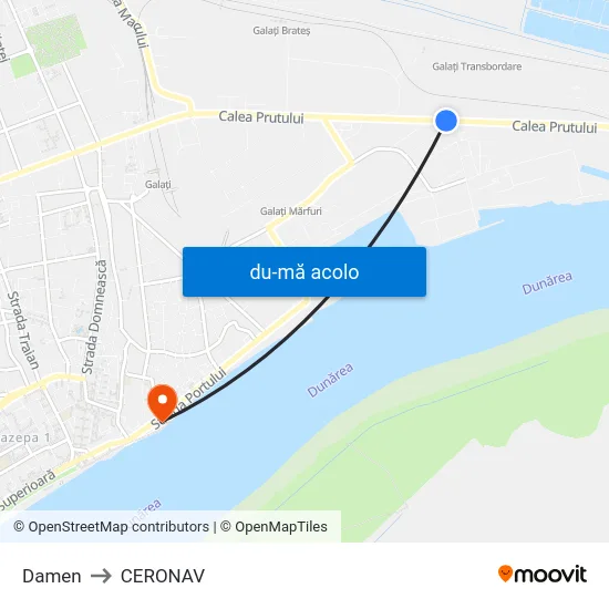 Harta de Damen către CERONAV