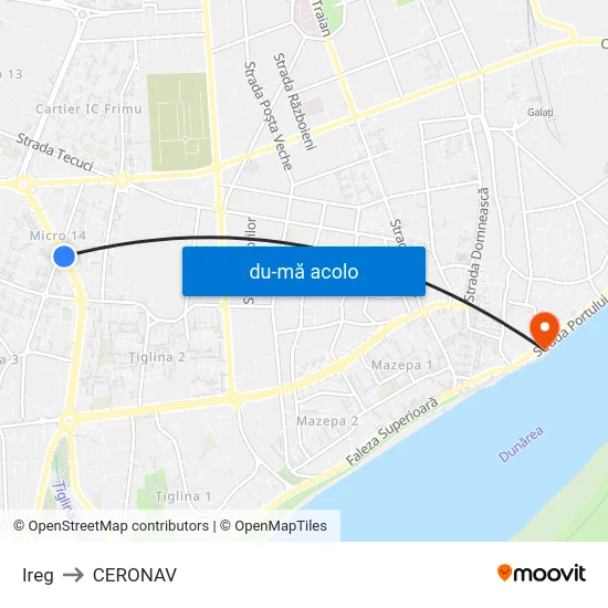 Harta de Ireg către CERONAV