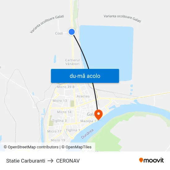 Harta de Statie Carburanti către CERONAV