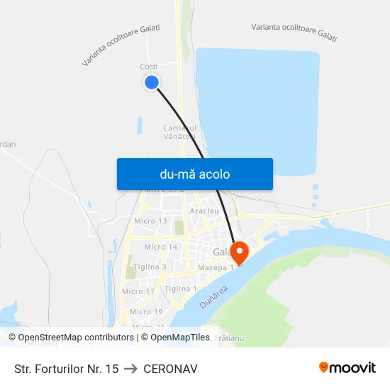 Harta de Str. Forturilor Nr. 15 către CERONAV