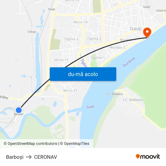 Harta de Barboşi către CERONAV