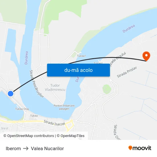 Harta de Iberom către Valea Nucarilor