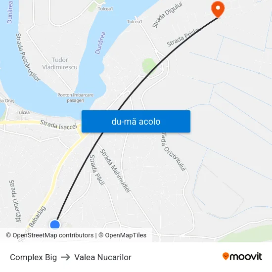 Harta de Complex Big către Valea Nucarilor