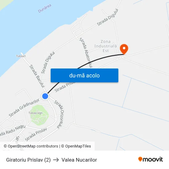 Harta de Giratoriu Prislav (2) către Valea Nucarilor