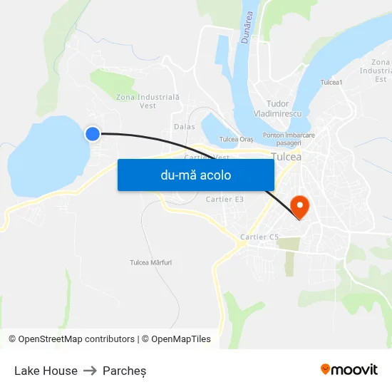 Harta de Lake House către Parcheș