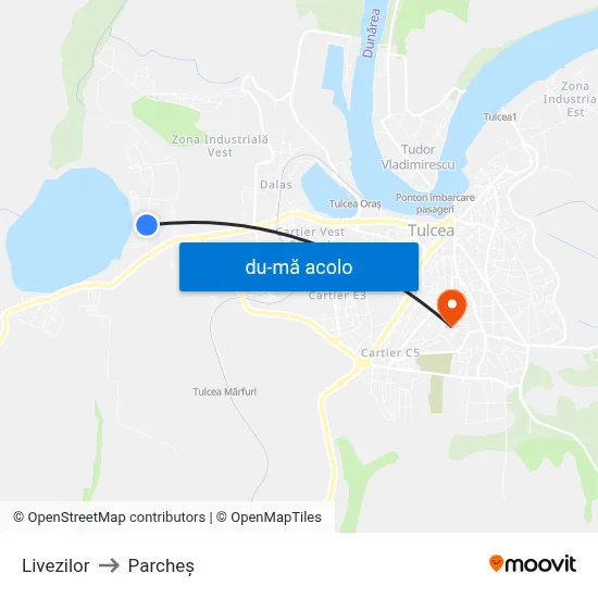 Harta de Livezilor către Parcheș