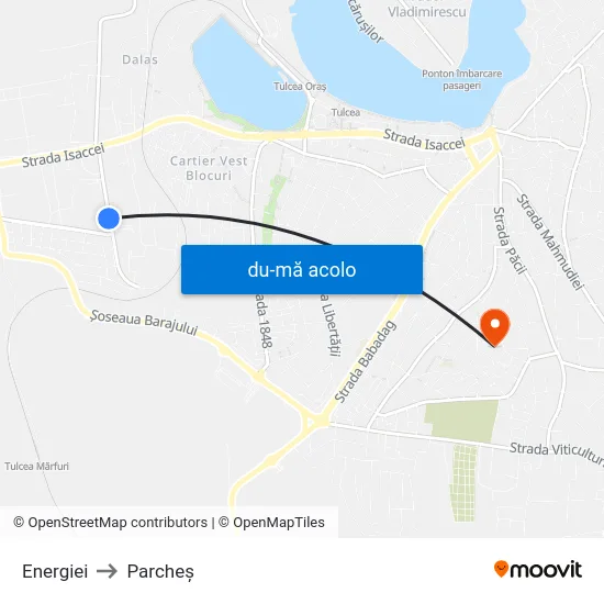 Harta de Energiei către Parcheș