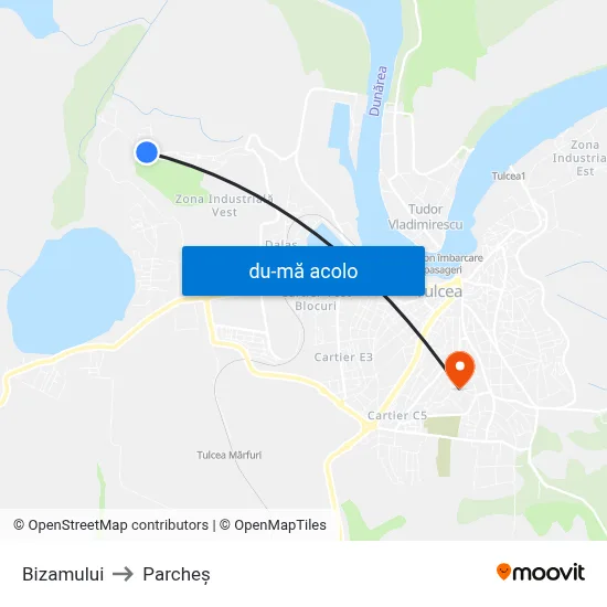 Harta de Bizamului către Parcheș