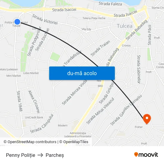 Harta de Penny Poliție către Parcheș