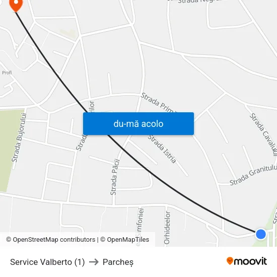 Harta de Service Valberto către Parcheș