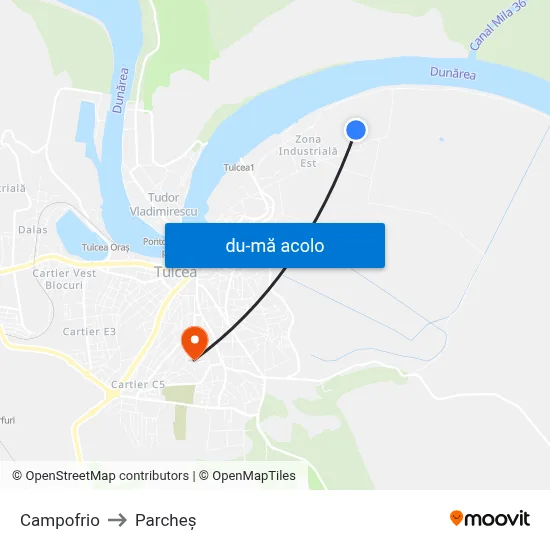 Harta de Campofrio către Parcheș