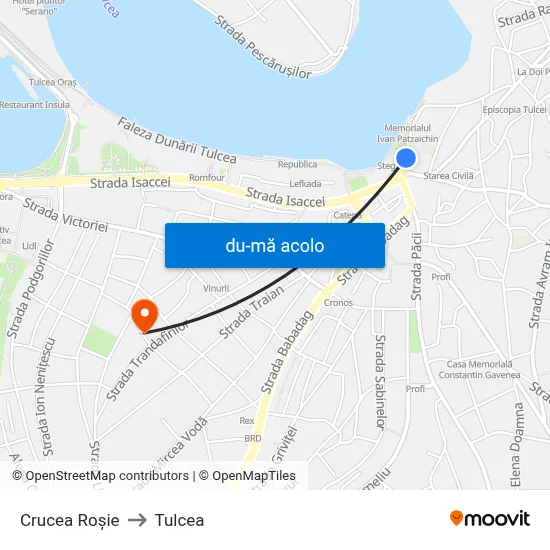 Harta de Crucea Roșie către Tulcea