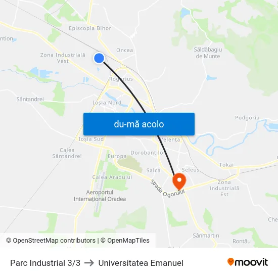Harta de Parc Industrial 3/3 către Universitatea Emanuel