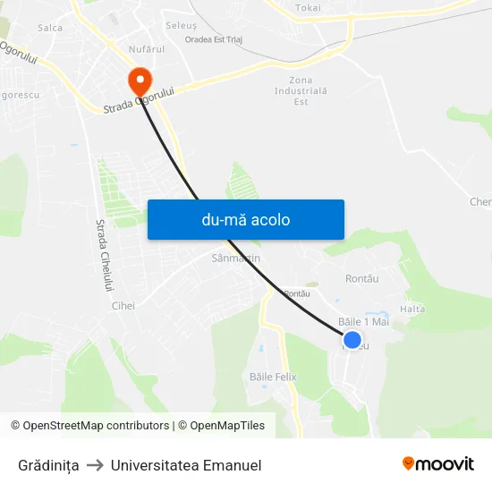 Harta de Haieu | Grădiniță către Universitatea Emanuel