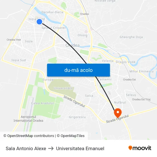 Harta de Sala Antonio Alexe către Universitatea Emanuel