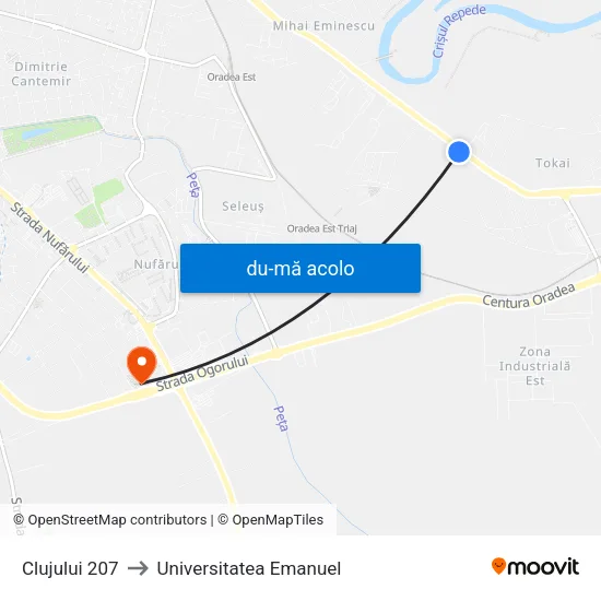 Harta de Clujului 207 către Universitatea Emanuel