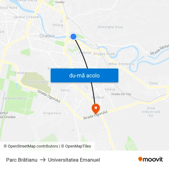 Harta de Parc Brătianu către Universitatea Emanuel