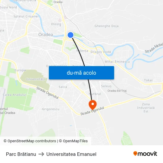 Harta de Parc Brătianu către Universitatea Emanuel