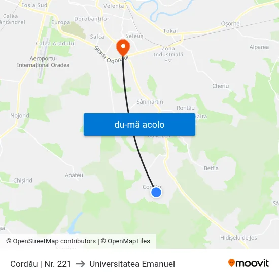 Harta de Cordău | Nr. 221 către Universitatea Emanuel