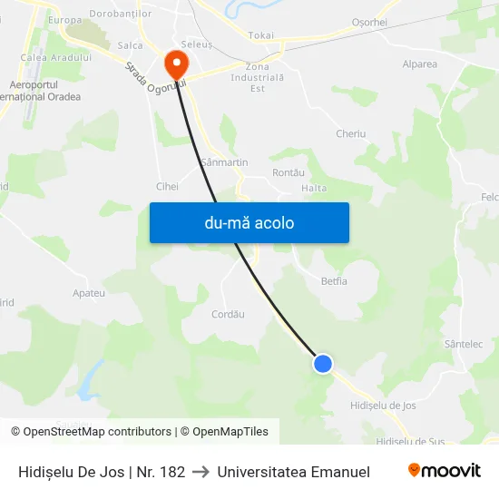 Harta de Hidișelu De Jos | Nr. 182 către Universitatea Emanuel