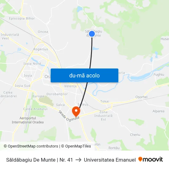 Harta de Săldăbagiu De Munte | Nr. 41 către Universitatea Emanuel