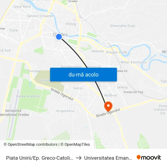 Harta de Piata Unirii/Ep. Greco-Catolica către Universitatea Emanuel