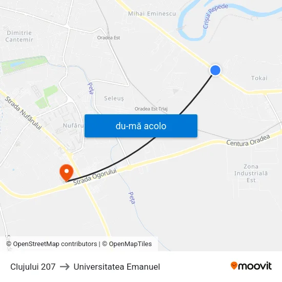 Harta de Clujului 207 către Universitatea Emanuel