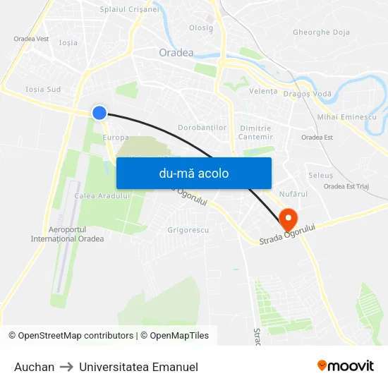 Harta de Auchan către Universitatea Emanuel