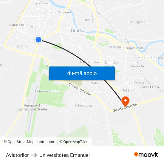 Harta de Aviatorilor către Universitatea Emanuel