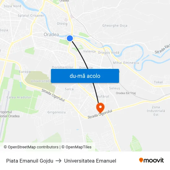 Harta de Piata Emanuil Gojdu către Universitatea Emanuel