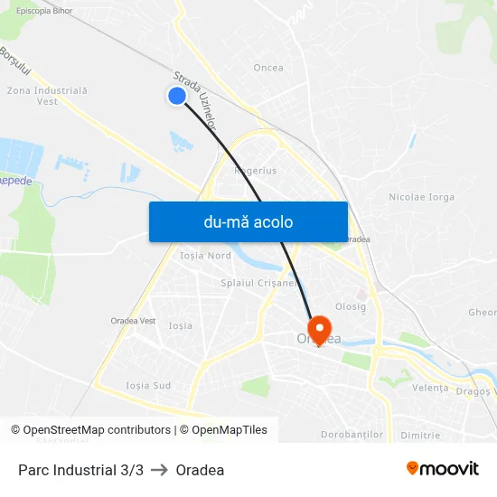 Harta de Parc Industrial 3/3 către Oradea