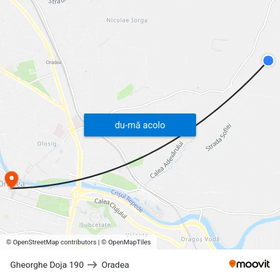 Harta de Gheorghe Doja 190 către Oradea