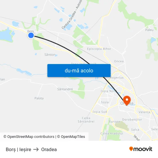 Harta de Borș | Ieșire către Oradea