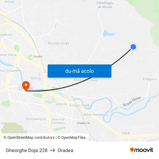 Harta de Gheorghe Doja 228 către Oradea
