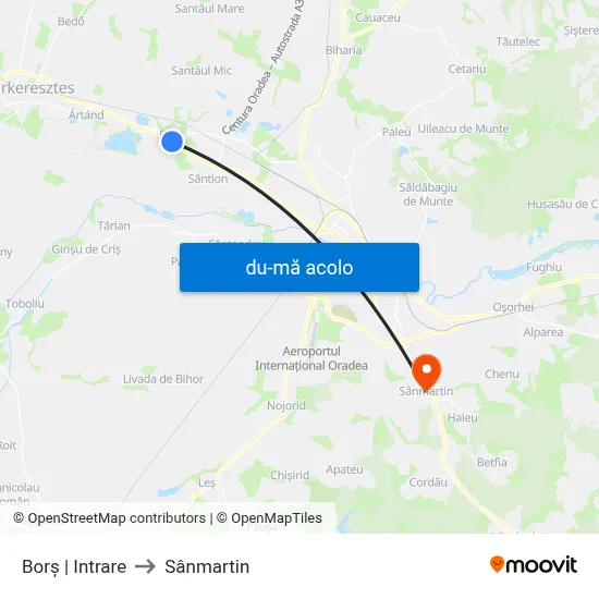 Harta de Borș | Intrare către Sânmartin