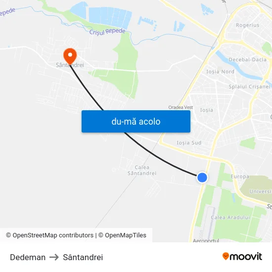 Harta de Dedeman către Sântandrei