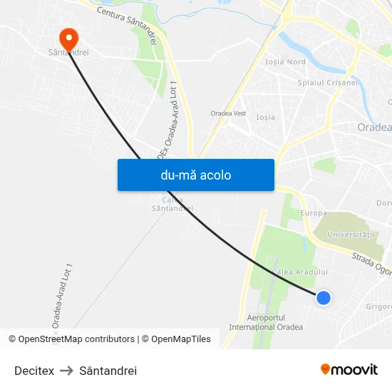 Harta de Decitex către Sântandrei