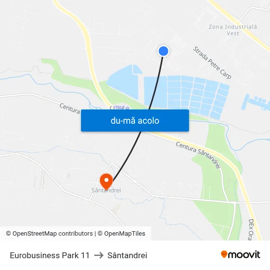 Harta de Eurobusiness Park 11 către Sântandrei
