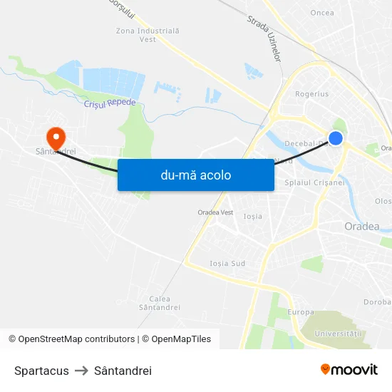 Harta de Spartacus către Sântandrei