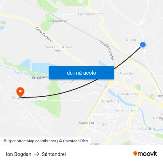 Harta de Ion Bogdan către Sântandrei