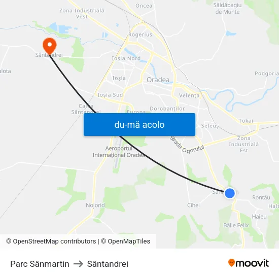Harta de Sânmartin | Parc către Sântandrei