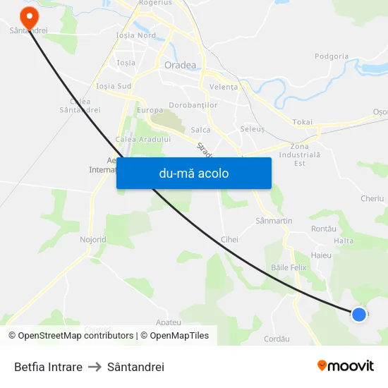 Harta de Betfia | Intrare către Sântandrei