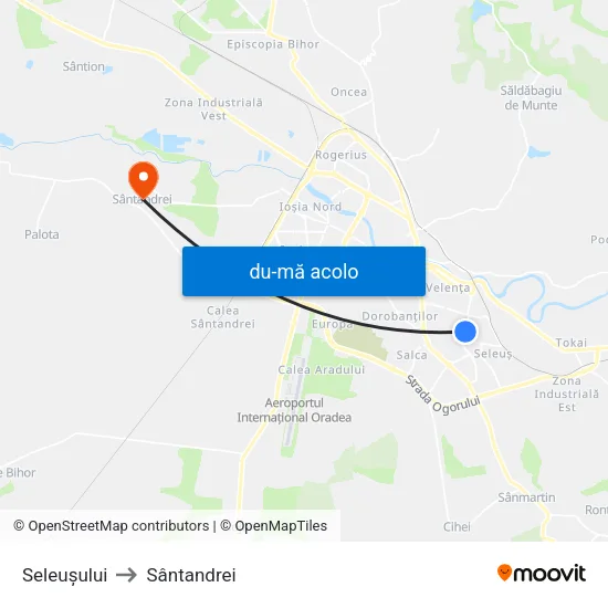 Harta de Seleușului către Sântandrei