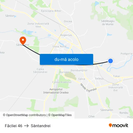 Harta de Făcliei 46 către Sântandrei